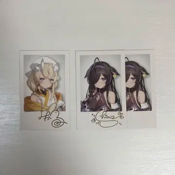 니지산지 카쿠도 미카루 요규 시노 폴라로이드풍 카드