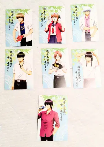 은혼 3년 z반 긴파치선생 캐릭터 팝업 스토어 특전 엽서 카무이 타카스기