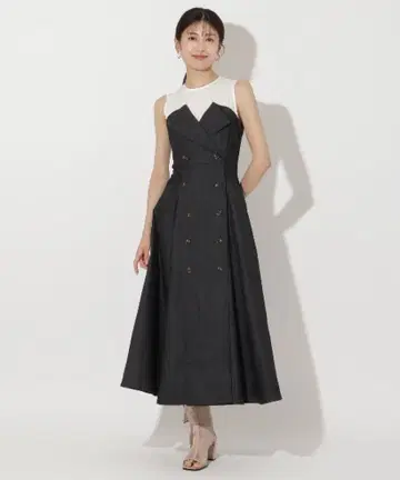 AND COUTURE 앙데팡당 데님 절개 트렌치 원피스