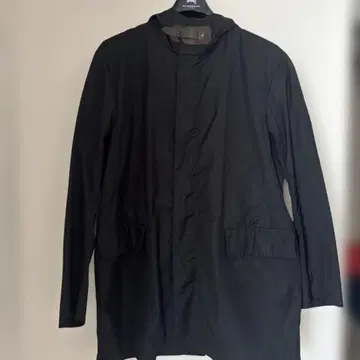23구 블랙 후드 부착 자켓 L