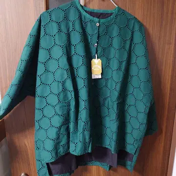 S.T. CLOSET FRABJOU 리버서블 그린 셔츠