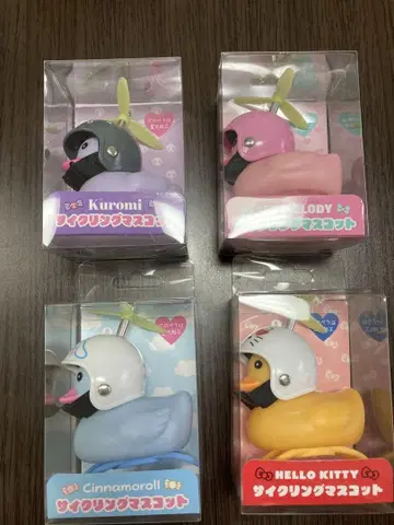 산리오 사이클링 마스코트 4개 세트