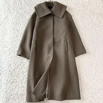 새상품급 어반 리서치 실크 혼방 빅 칼라 A라인 코트 이중직