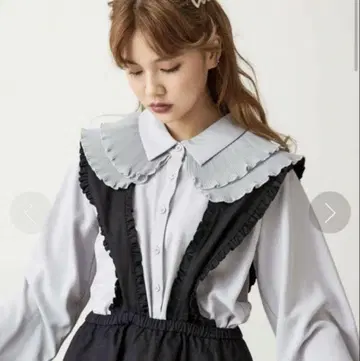 플리츠 칼라 블라우스 라벤더