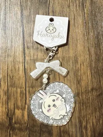 치이카와(먼작귀) 하라주쿠 키링 하치와레 토끼 리본 미사용품