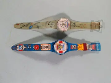 Swatch 2개 세트 투명과 파랑 디자인