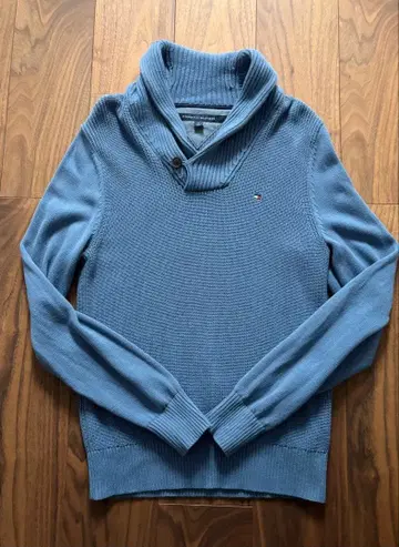 새상품급 Tommy Hilfiger 블루 니트 스웨터