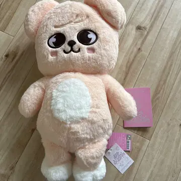 핑크색 토끼 봉제 인형