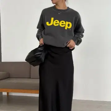 [ GOOD ROCK SPEED ] JEEP 프린트 쭈리 맨투맨 여성용