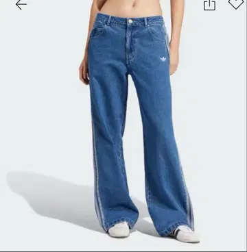 adidas 와이드 레그 데님 팬츠 27