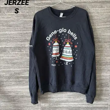Jerzees 블랙 크리스마스벨 맨투맨 M 새상품급