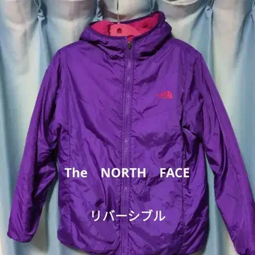 THE NORTH FACE 보라색 마운틴 후드티 리버서블