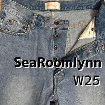 SeaRoomlynn 시루무린 와이드 데님 사이드 컷 25인치