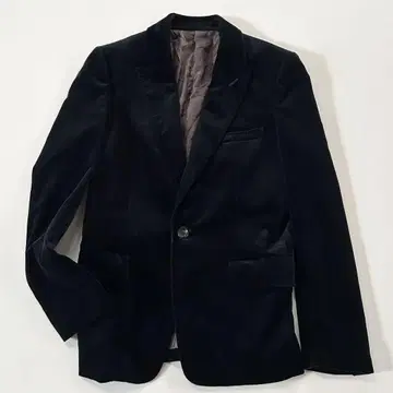 컨디션 최상*유나이티드 애로우즈 벨로아 자켓 네이비 본절단 S