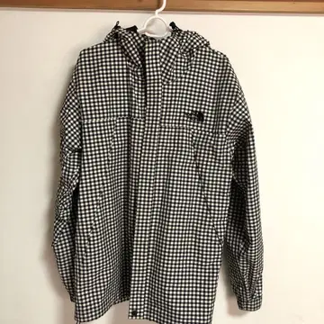 THE NORTH FACE 블록 체크 패턴 마운틴 후드티
