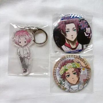 블루 록 이토시 사에 Flowercrown 레트로풍 아크릴 키링