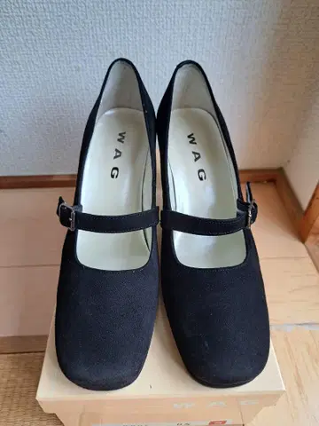 WAG 블랙 스웨이드 펌프스 23cm~23.5cm