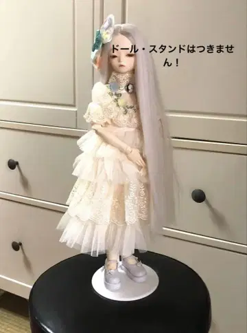 40cm msd 사이즈 화이트 드레스와 페티코트