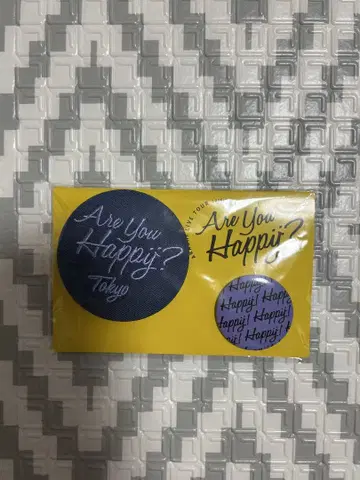 새상품 아라시 Are You Happy? 캔뱃지