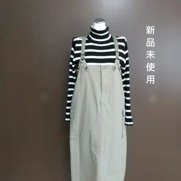미사용 새상품 BEAMS HEART 빔즈 서스펜더 카고 원피스