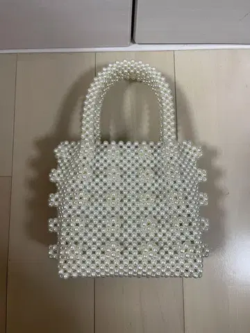 펄 비즈 핸드백