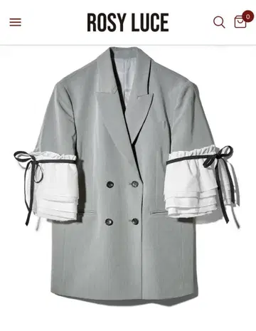 ROSY LUCE LILY FRILL JACKET 그레이