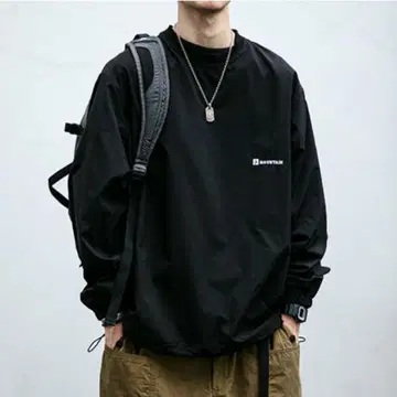 나일론 풀오버 블랙 XL