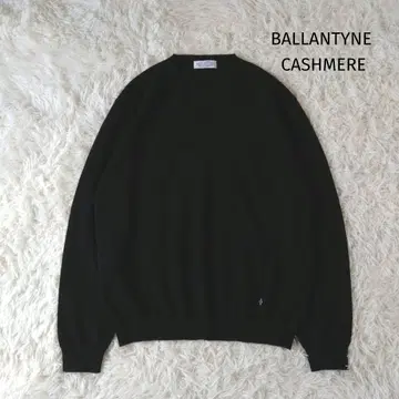 발렌타인 캐시미어 퓨어 캐시미어 100% 블랙 니트 풀오버