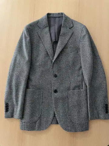 BEAMS f 커스텀 테일러드 울 자켓 하운드 투스