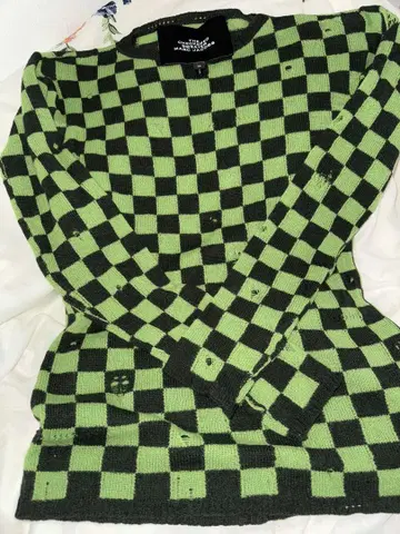 MARC JACOBS THE CHECKERED SWEATER XS