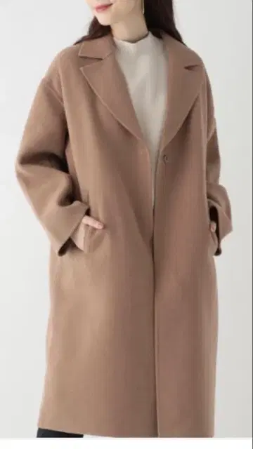 studio clip 롱 코트 베이지