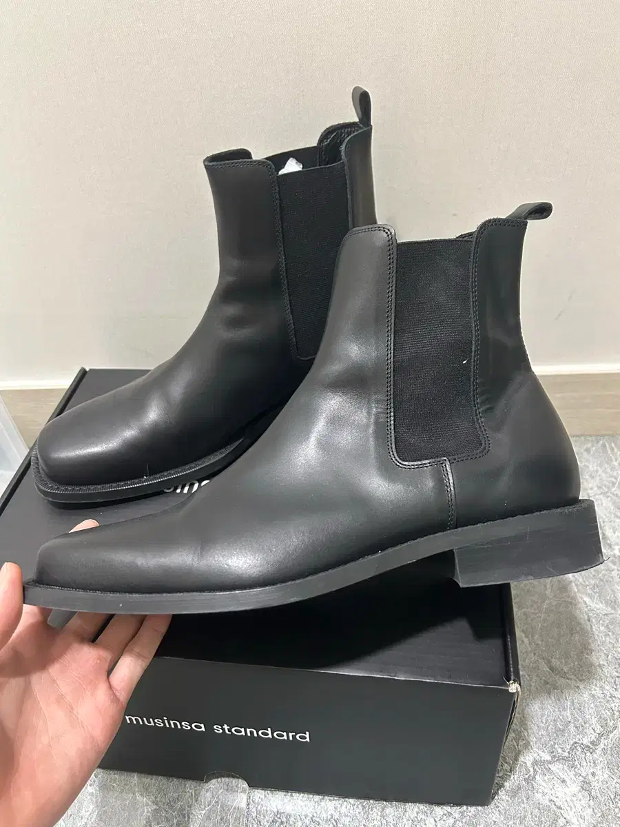 MUSINSA STANDARD 무신사스탠다드 Musinsa Standard Black Chelsea