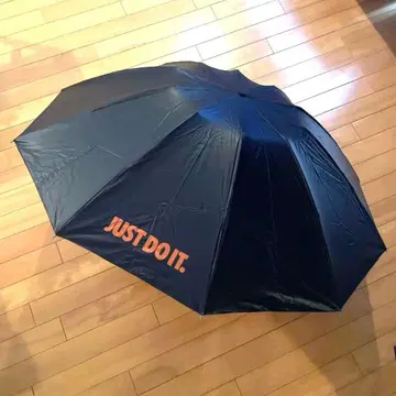 [ 새상품급 ] JUST DO IT. 접이식 우산 오렌지 x 블랙