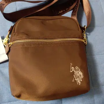 U.S. POLO ASSN. 브라운 숄더백