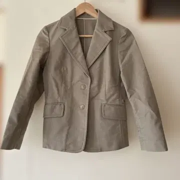 MICHEL KLEIN 베이지 싱글 버튼 자켓