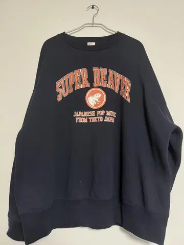 SUPER BEAVER 맨투맨 L 사이즈 네이비