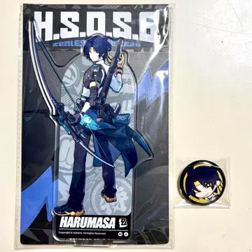 공식 정품 젠제로 유마 아크릴 스탠드 캔뱃지 세트 POPUP