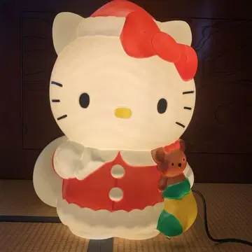신장 약 60cm 헬로키티 산타 램프