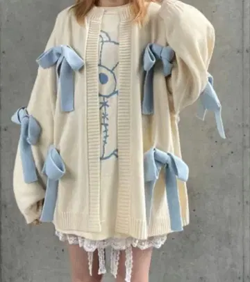 RIBBON KNIT CARDIGAN