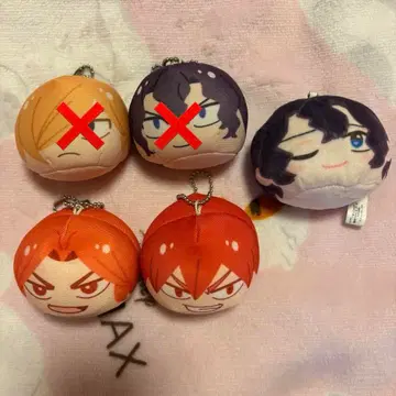 겁쟁이 페달 만주 오테다마 누이 키링 스트랩