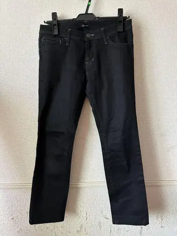 Johnbull 블랙 스트레이트 데님 스키니 M