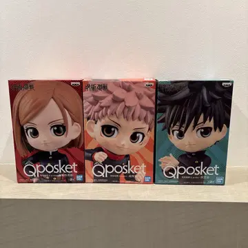 Qposket 주술회전 피규어 3체 세트