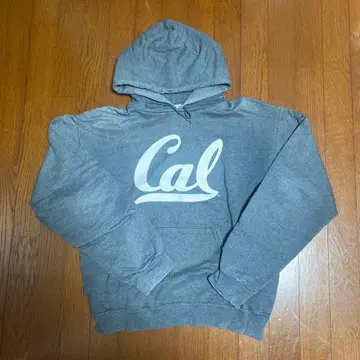 Cal 로고 그레이 후드티
