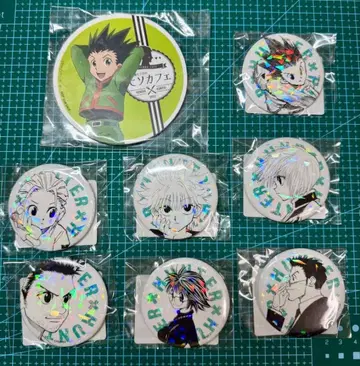 HUNTER x HUNTER 히소카 카페 코스터 올스타 캔뱃지