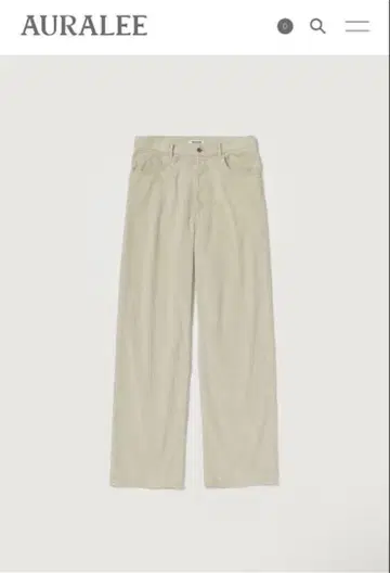 PIGMENT DYE FINX CORDUROY WIDE 5P PANTS