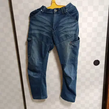 데님 블루 워크 팬츠 남성용