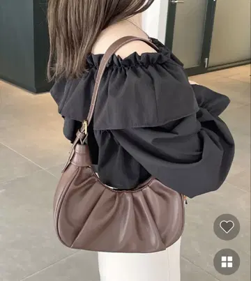 셔링 숄더백 aimey coffee