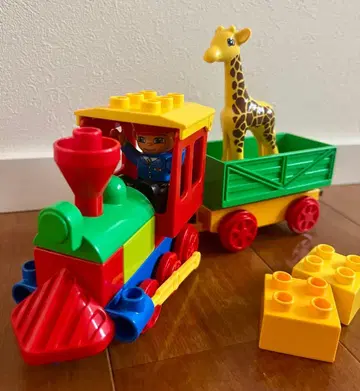 [레어] Lego Duplo 6144 컬러풀한 기차와 기린 세트