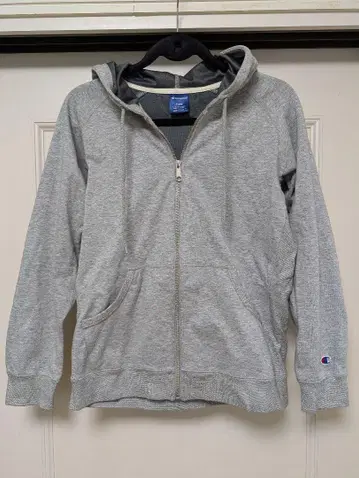 Champion 그레이 집업 후드티