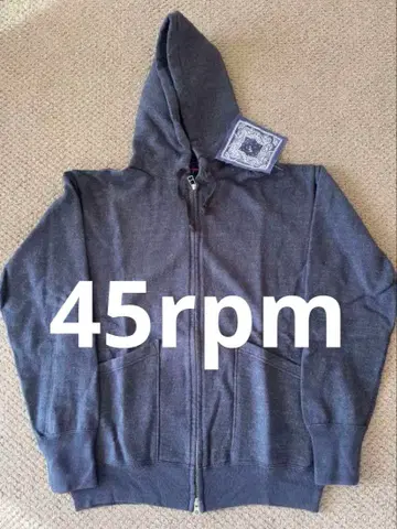 45rpm 쭈리 지퍼 후드 후드티 미사용 새상품